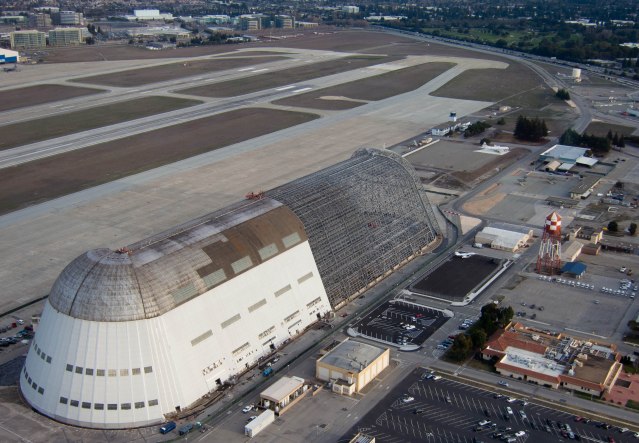 Hangar 1 from the air
