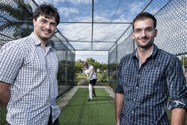 Professor Lionel Page and PhD researcher Romain Gauriot examined the behavior of batsmen as they neared landmark scores. Photo Credit: Erika Fish, QUT Media