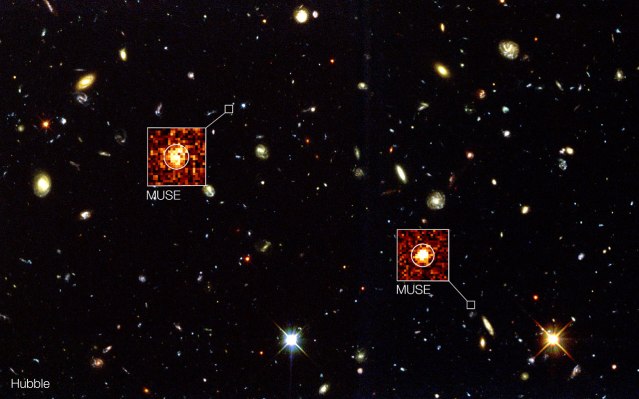 MUSE goes beyond Hubble in the Hubble Deep Field South Credit: ESO/MUSE Consortium/R. Bacon