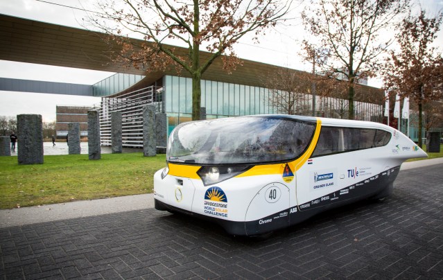 'Stella'  - The solar-powered family car, as designed by the students of the University of Technology Eindhoven Photo Credit: Bart van Overbeeke