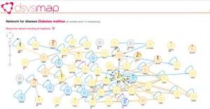 This is a diabetes mellitus map provided by dSysMap. Credit: IRB Barcelona