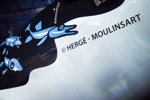 HERGÉ -MOULINSART, the only one authorised to exploit names, characters, objects and symbols derived from Hergé’s work Credit: Brussels Airlines