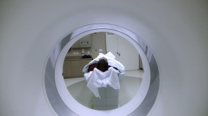 Paul Kalanithi undergoing a scan Credit Mark Hanlon/Stanford University School of Medicine