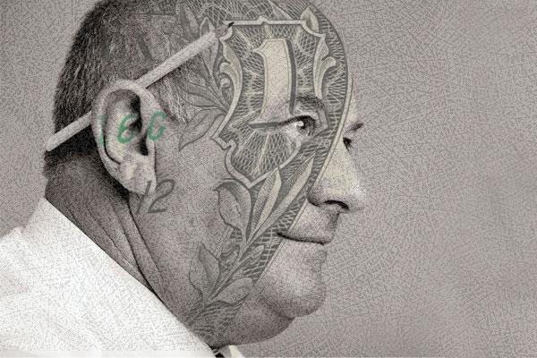 CEO greed is the topic of studies by the University of Delaware's Katalin Takacs Haynes and collaborators from Texas A&M University and the University of Cincinnati. Credit: Illustration by Jeffrey Chase/University of Delaware