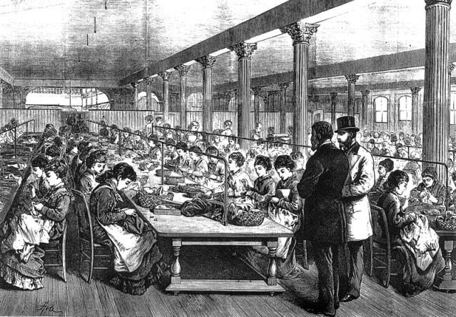 FLI leaders sewingroom